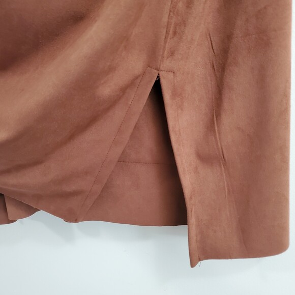 Bryn Walker XXL Set Sequoia Faux Suede Ella Pants Poncho Rust Lagenlook - Picture 9 of 12